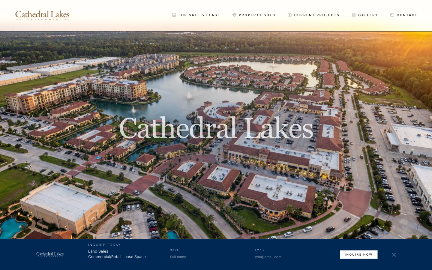 Cathedral Lakes website screenshot