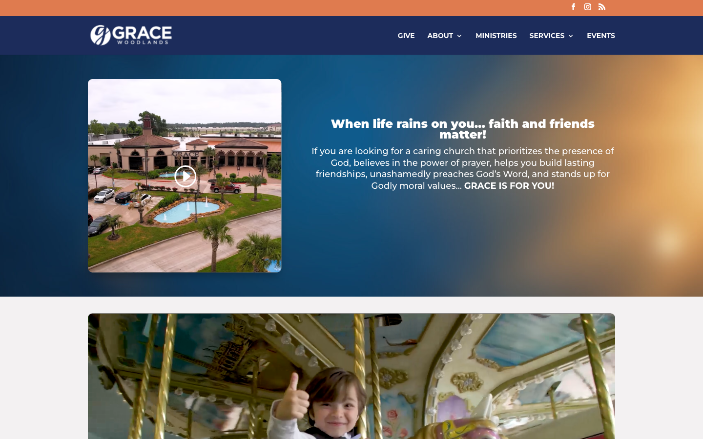 Grace Woodlands website screenshot